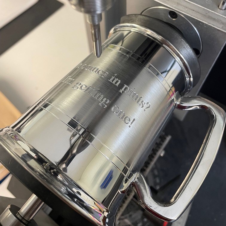 Part Satin Standard One Pint Lined Pewter Tankard Part Satin Standard One Pint Lined Pewter Tankard