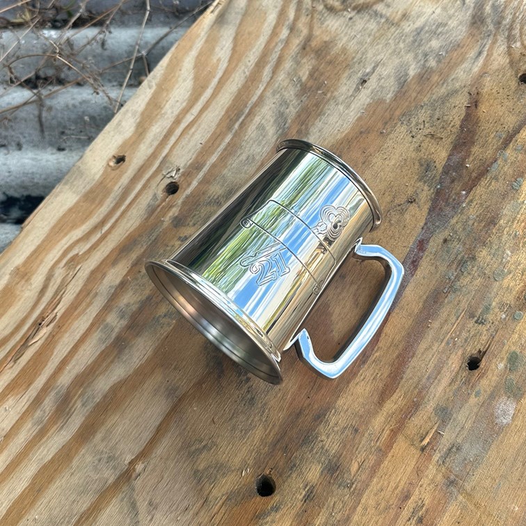 21 Key Stamp One Pint Pewter Tankard