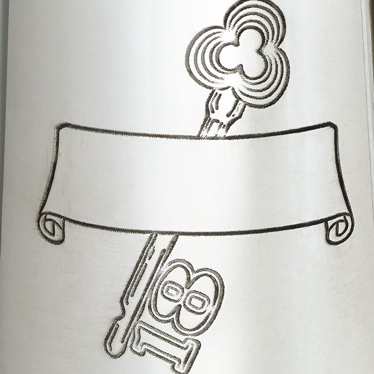 detail of 18 key tankard