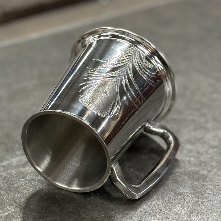 Peacock One Pint Pewter Tankard Peacock One Pint Pewter Tankard