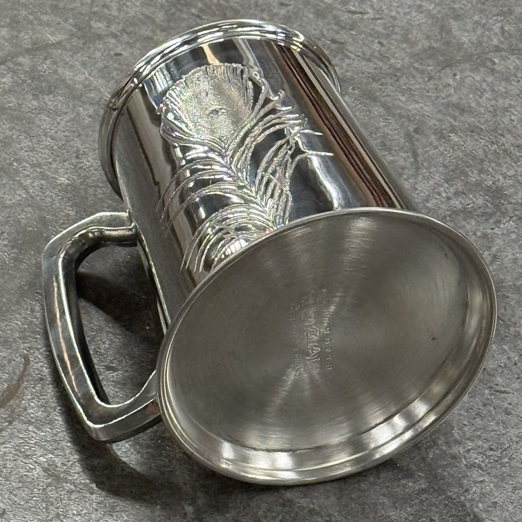 Peacock One Pint Pewter Tankard