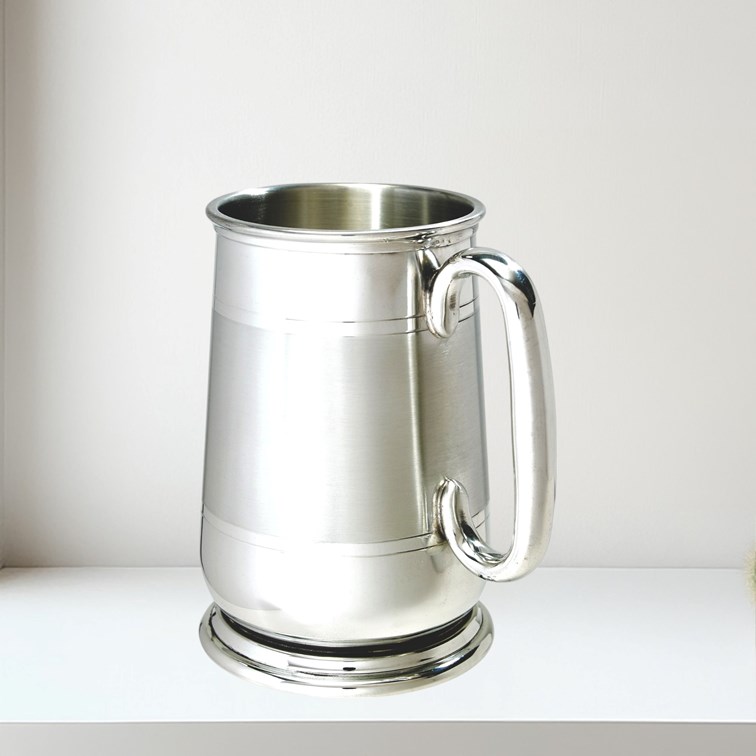 Part Satin One Pint Pewter Howard Tankard