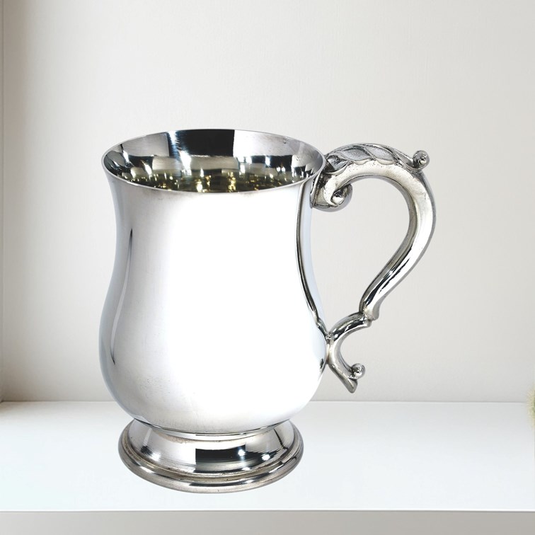 Georgian Pewter One Pint Tankard