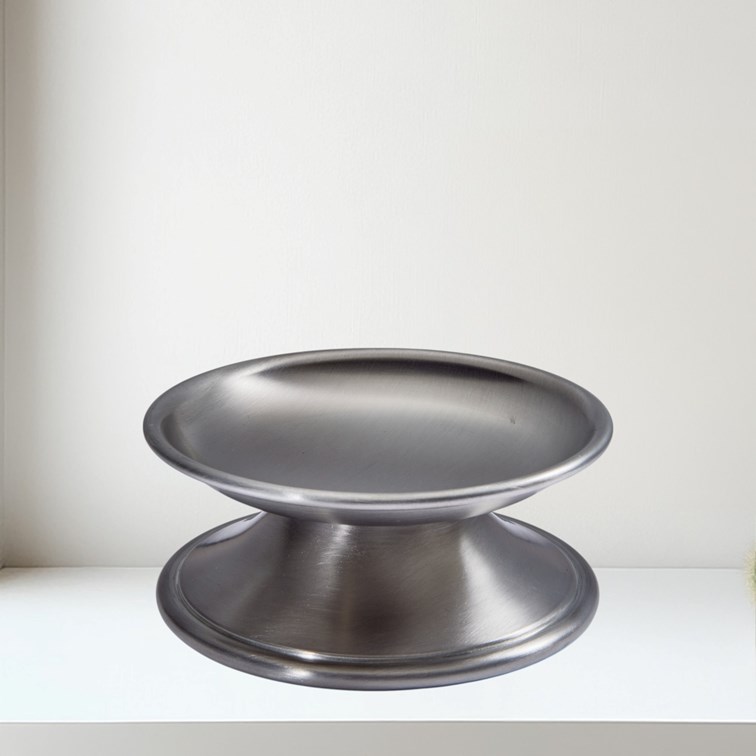 Medieval Antique Finish Pewter Candle Holder