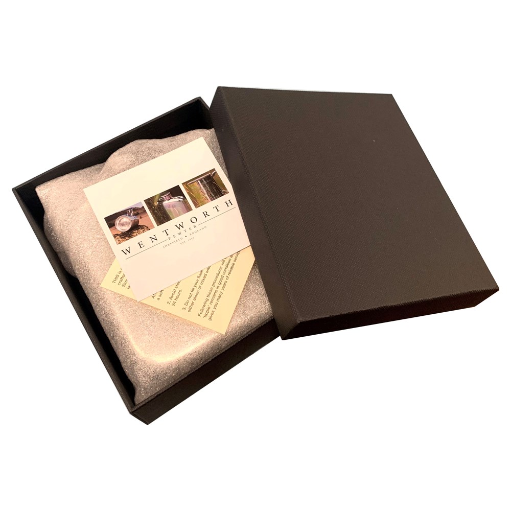 4oz Barley Pewter Kidney Hipflask 4oz Barley Pewter Kidney Hipflask