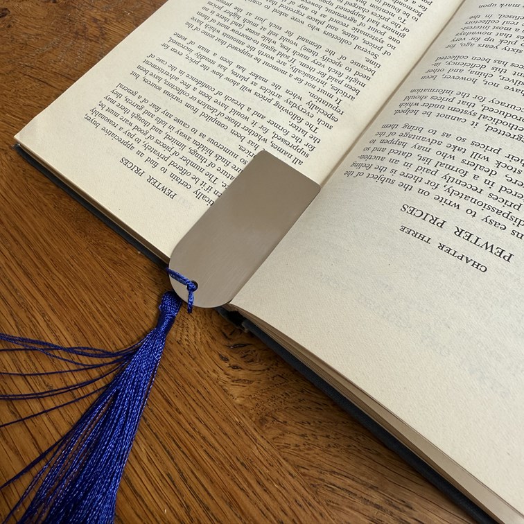 Stainless Steel Book Mark With Tassel