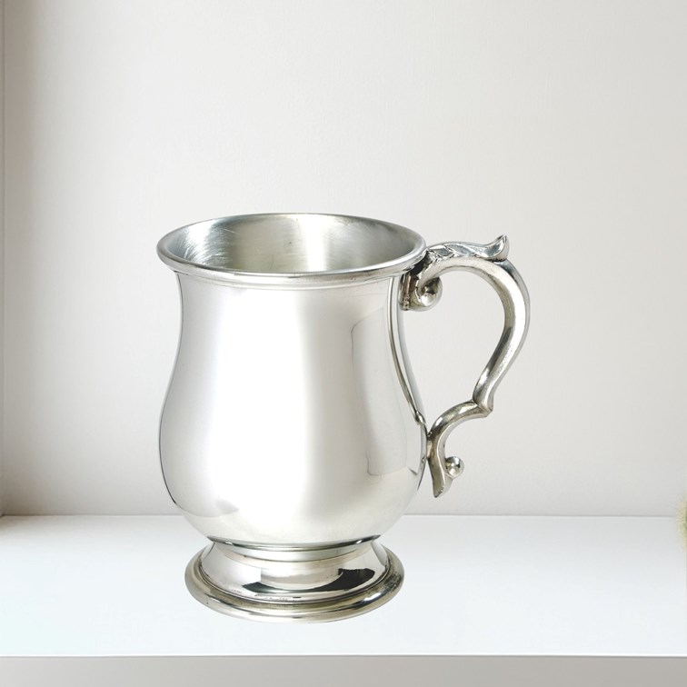 Half Pint Standard Georgian Pewter Tankard