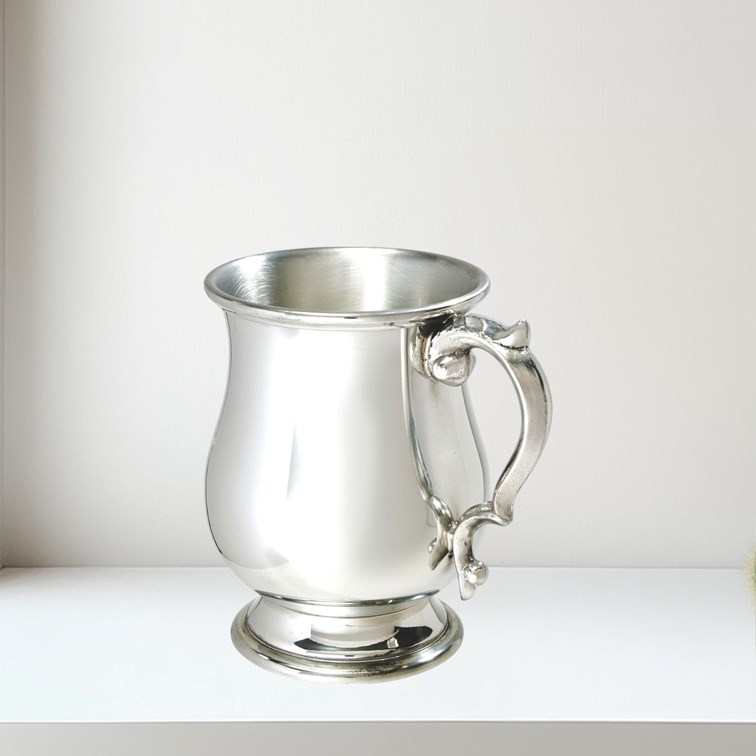 Half Pint Standard Georgian Pewter Tankard