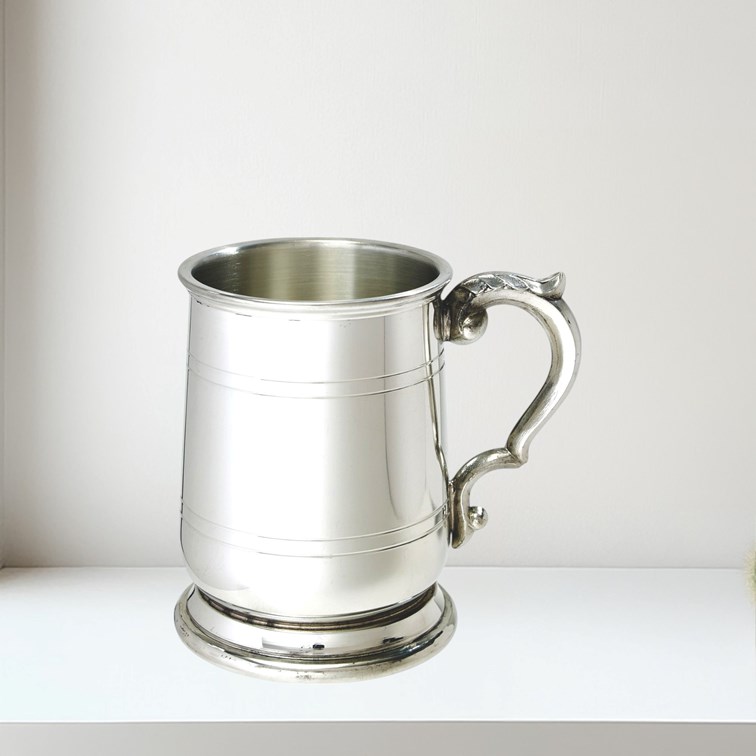 Half Pint Jacobean Pewter Tankard