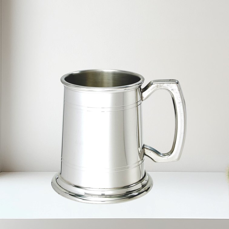 Half Pint Standard Double Lined Pewter Tankard Half Pint Standard Double Lined Pewter Tankard