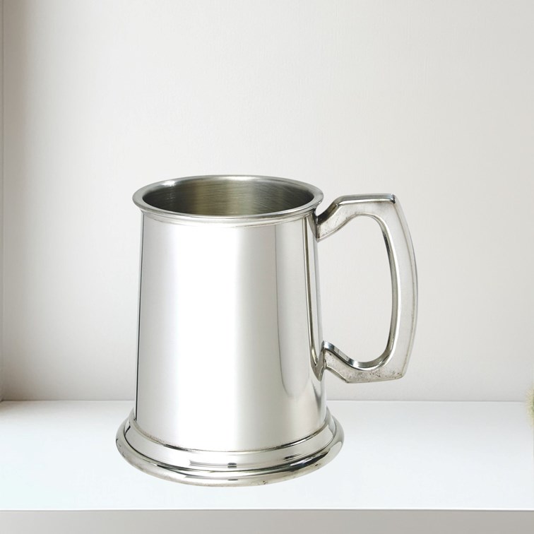 Half Pint Standard Plain Pewter Tankard