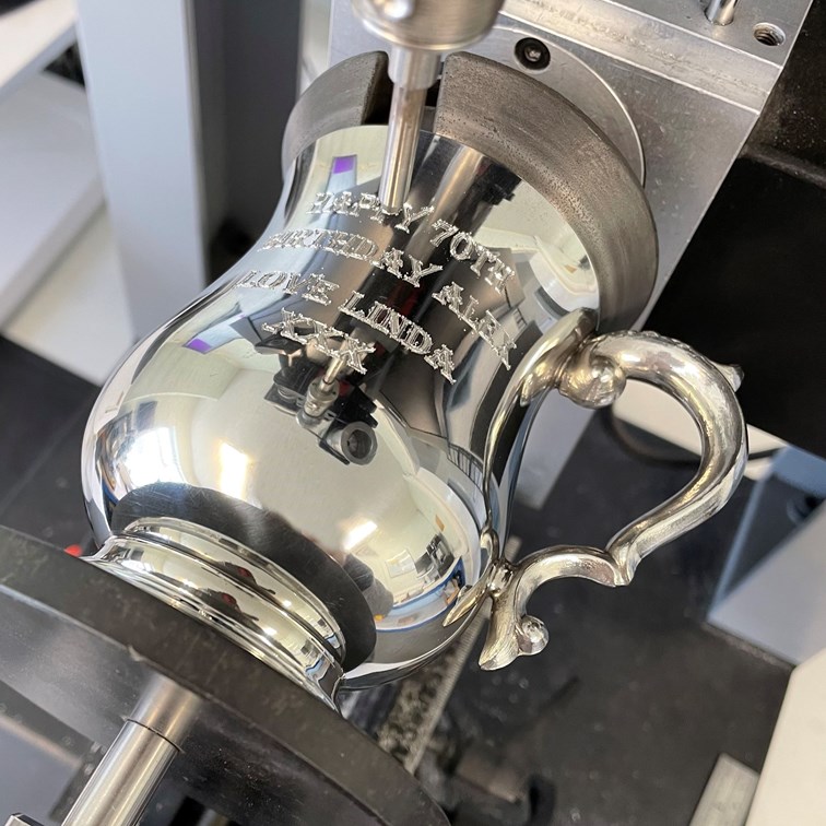 Half Pint Georgian Pewter Tankard