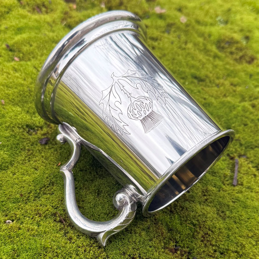Half Pint Thistle Pewter Tankard Half Pint Thistle Pewter Tankard