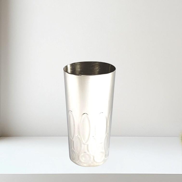 Small Pewter Elipse Vase