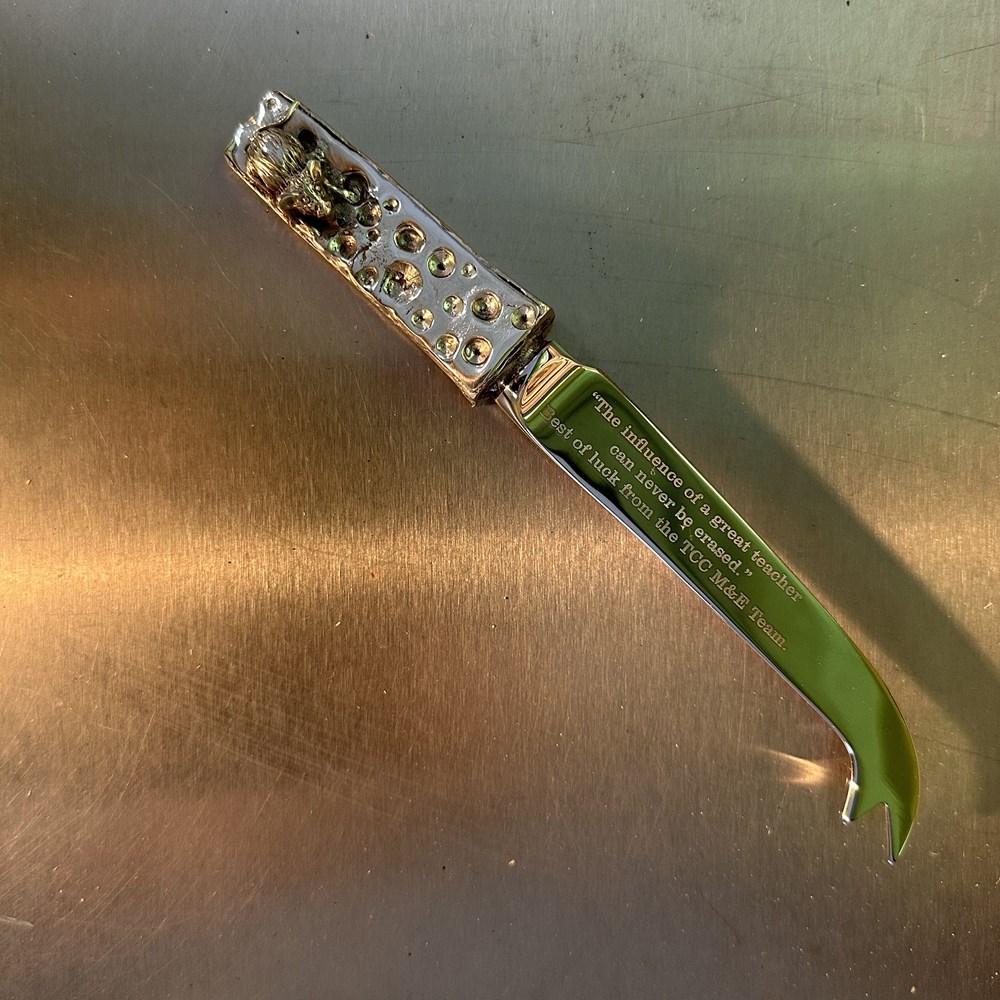 Cast Pewter Mouse Cheese Knife Cast Pewter Mouse Cheese Knife