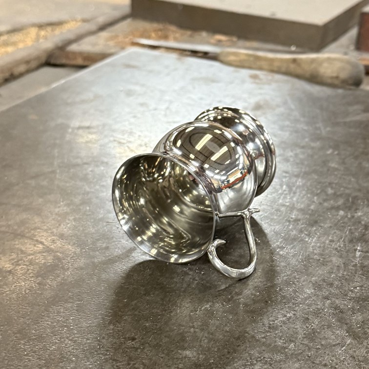 Small Baby Georgian Pewter Baby Mug Small Baby Georgian Pewter Baby Mug