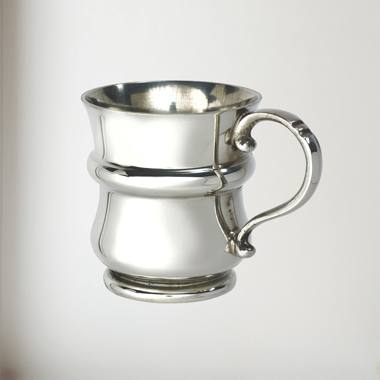 Thistle Shaped Quarter Pint Pewter Baby Mug Thistle Shaped Quarter Pint Pewter Baby Mug