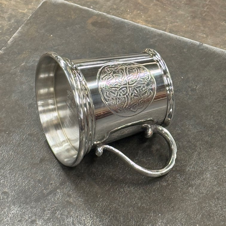 Celtic Circle Quarter Pint Pewter Baby Mug