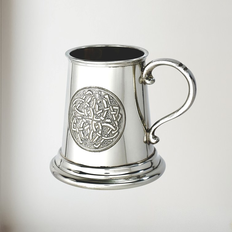 Celtic Circle Quarter Pint Pewter Baby Mug