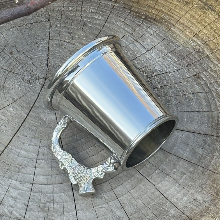 Thistle Handle Quarter Pint Pewter Baby Mug Thistle Handle Quarter Pint Pewter Baby Mug