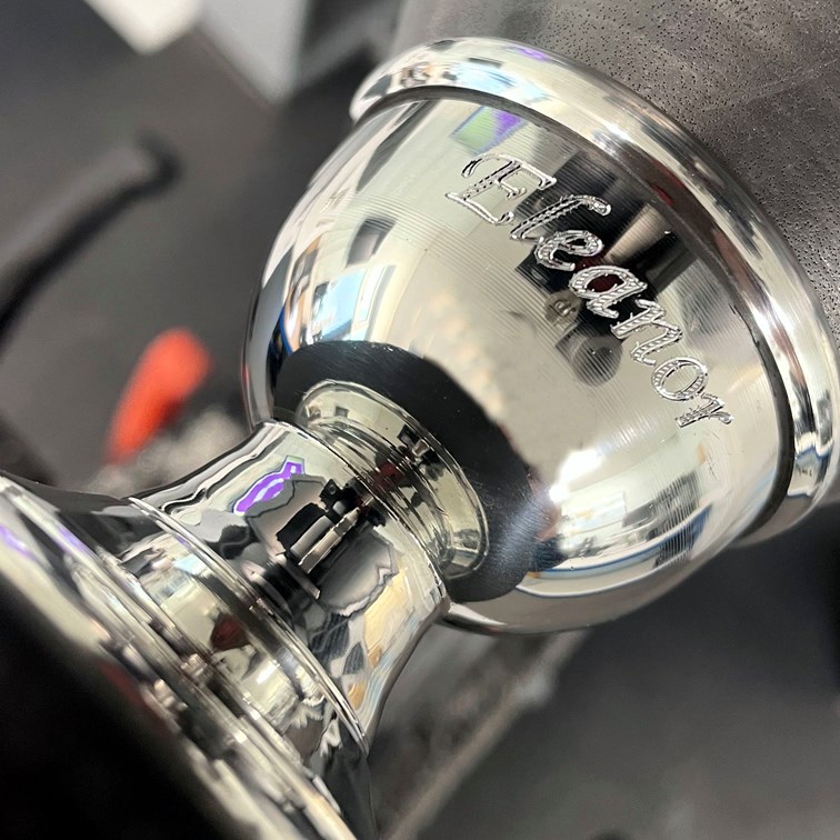 Teddy Pewter Egg Cup And Spoon