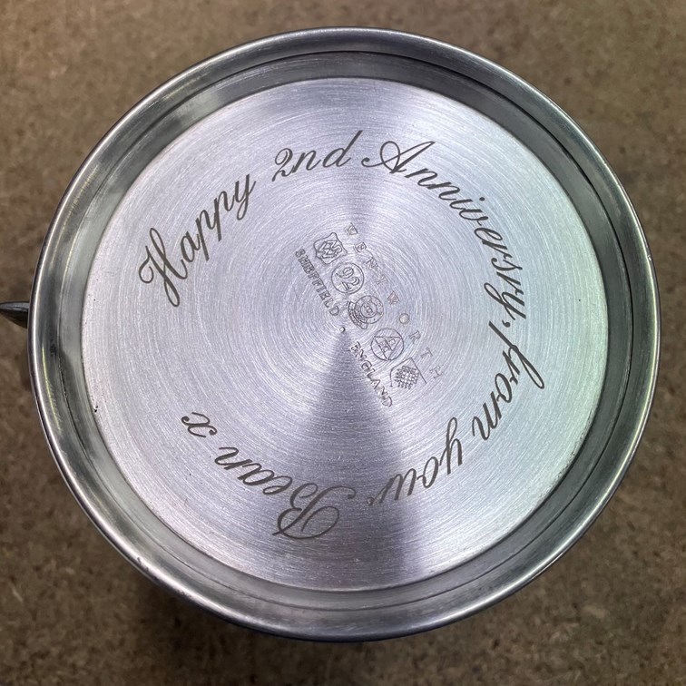 Love Skull One Pint Pewter Tankard