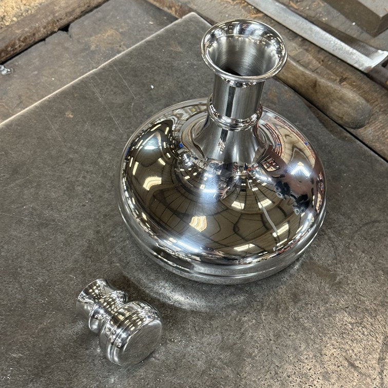 Pewter Ships Decanter Pewter Ships Decanter