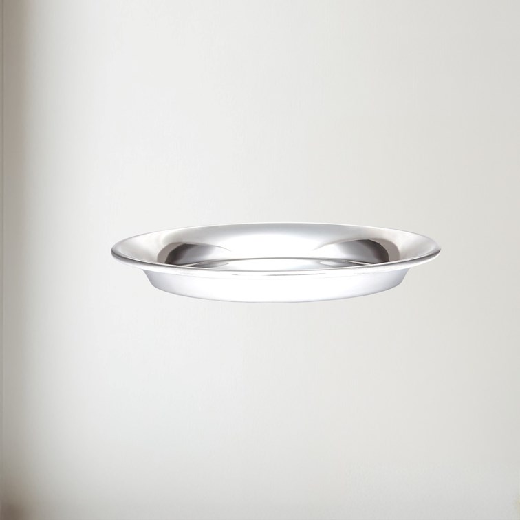 Round Pewter Bottle Coaster