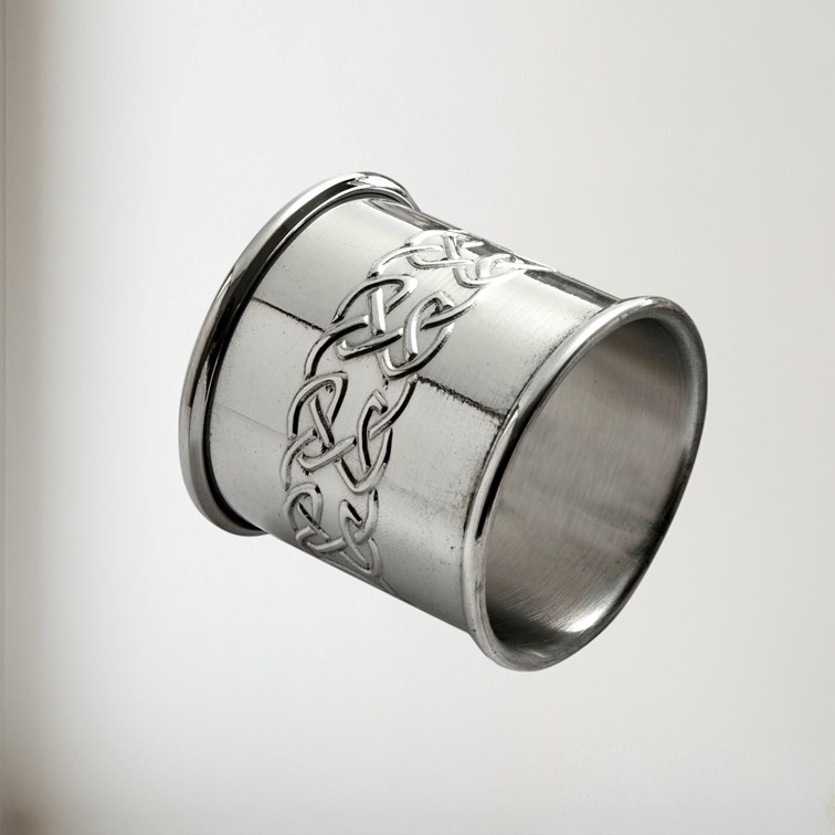 Embossed Celtic Pewter Napkin Ring
