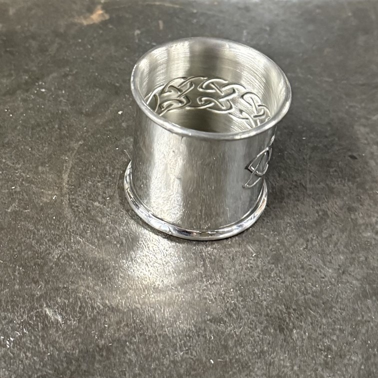 Embossed Celtic Pewter Napkin Ring