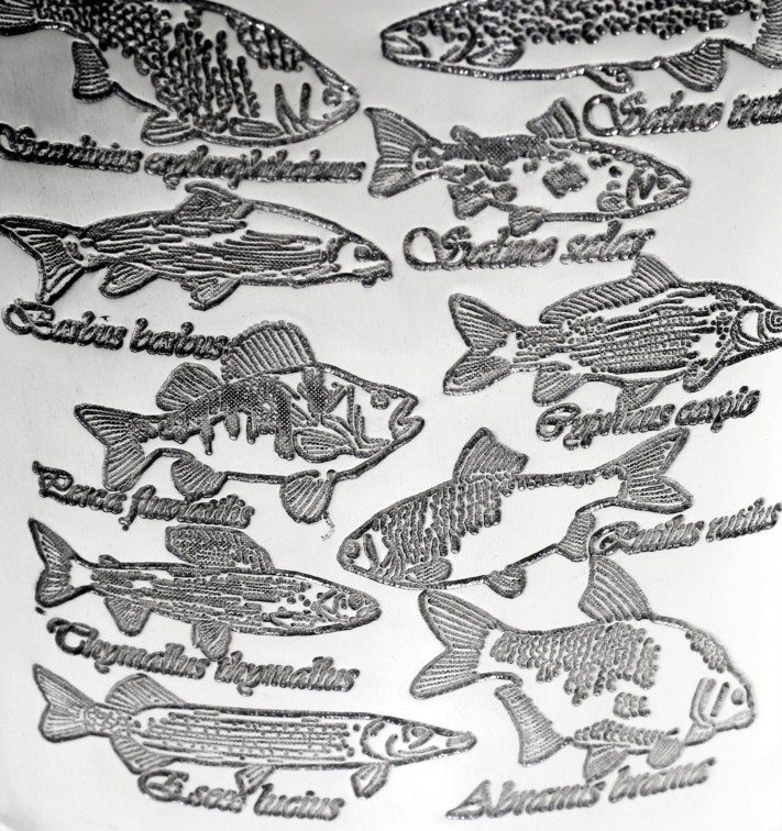  Pewter Fish Pattern