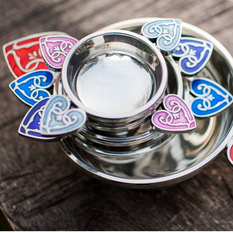 Small Baby Blue Heart Of The Highlands Quaich Small Baby Blue Heart Of The Highlands Quaich