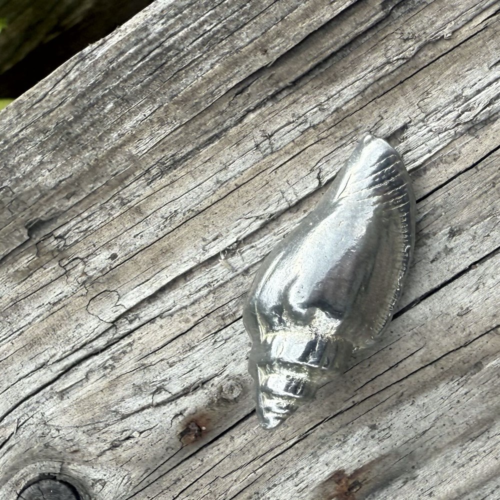 Cast Pewter Small Sea Snail Ornament