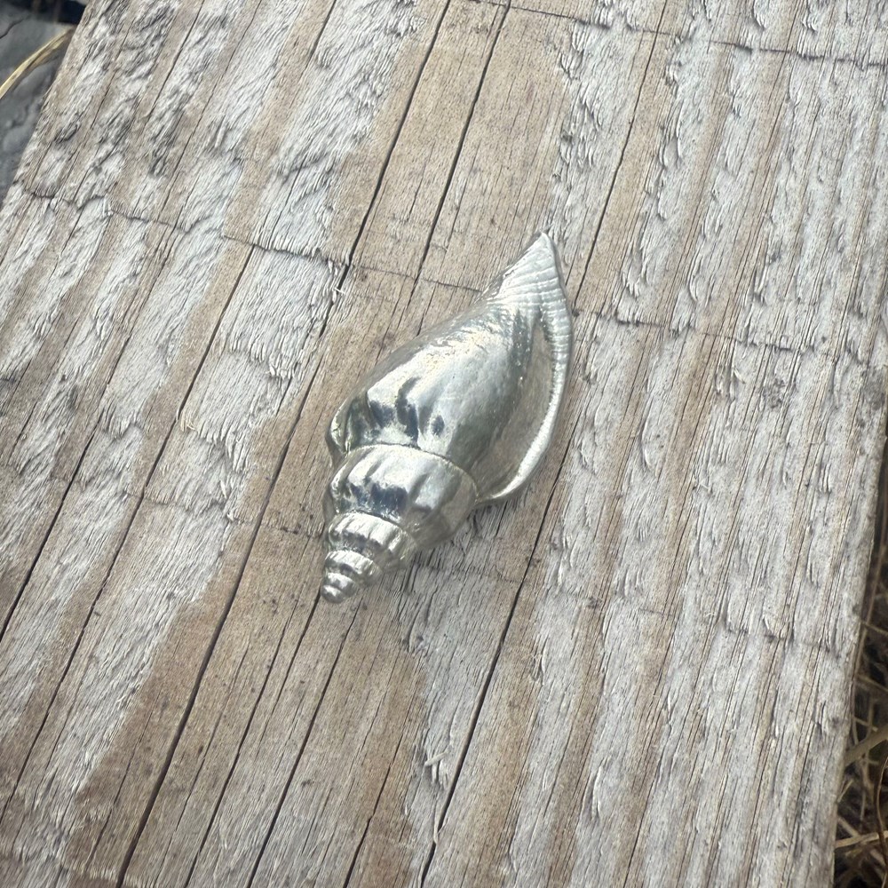 Cast Medium Sea Snail Ornament Cast Medium Sea Snail Ornament