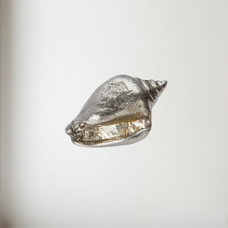 Cast Pewter Large Sea Snail Ornament