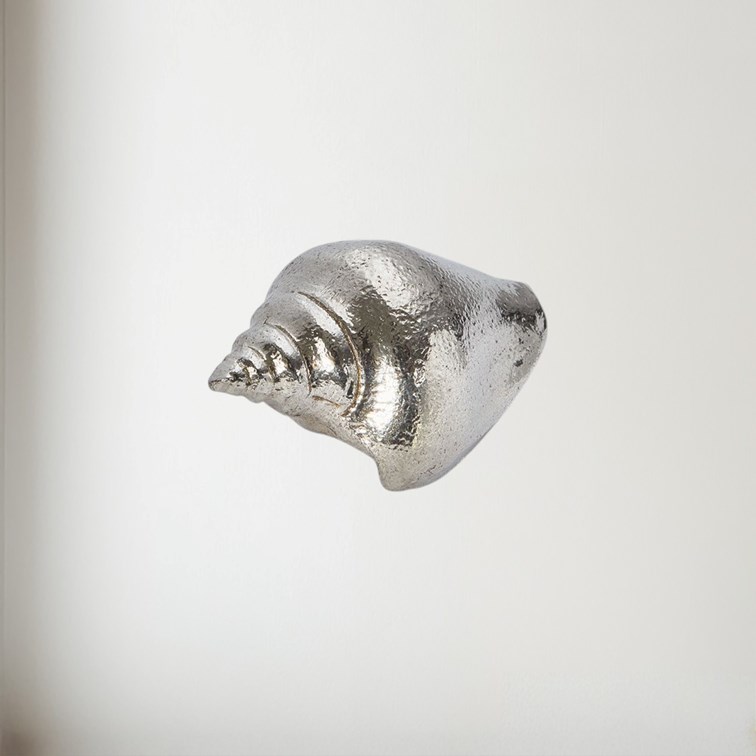 Cast Pewter Large Sea Snail Ornament
