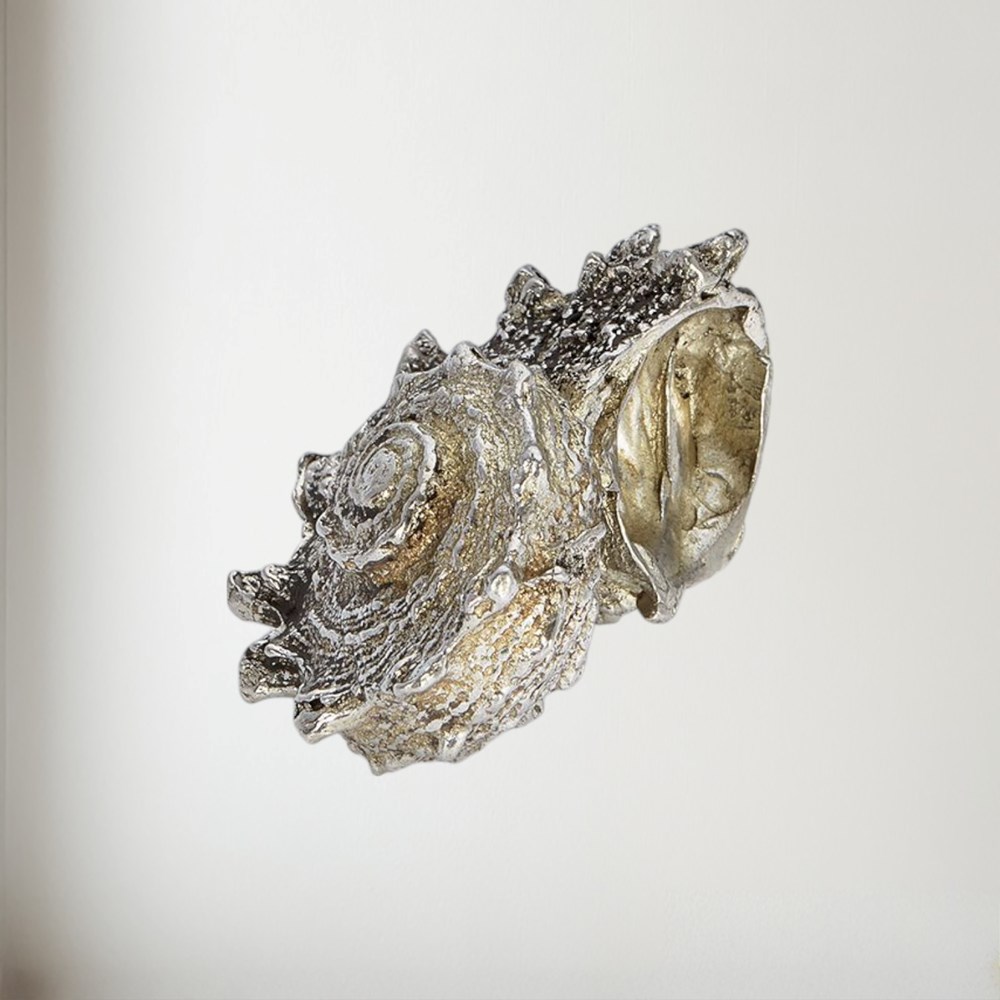 Cast Pewter Spikey Shell Ornament Cast Pewter Spikey Shell Ornament