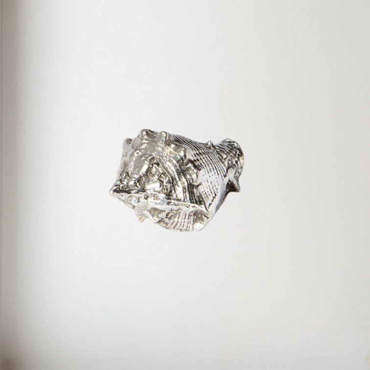 Cast Pewter Conch Shell Ornament