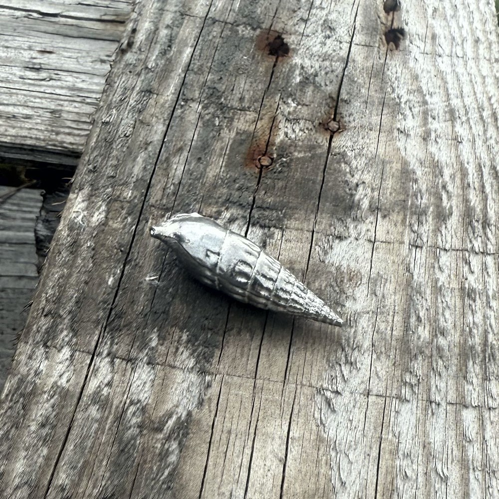 Cast Pewter Small Ceritch Shell Ornament Cast Pewter Small Ceritch Shell Ornament