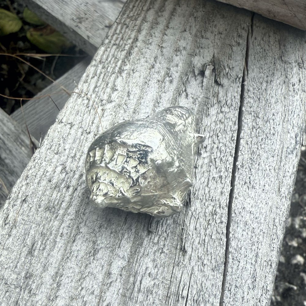 Cast Pewter Spikey Sea Snail Ornament Cast Pewter Spikey Sea Snail Ornament