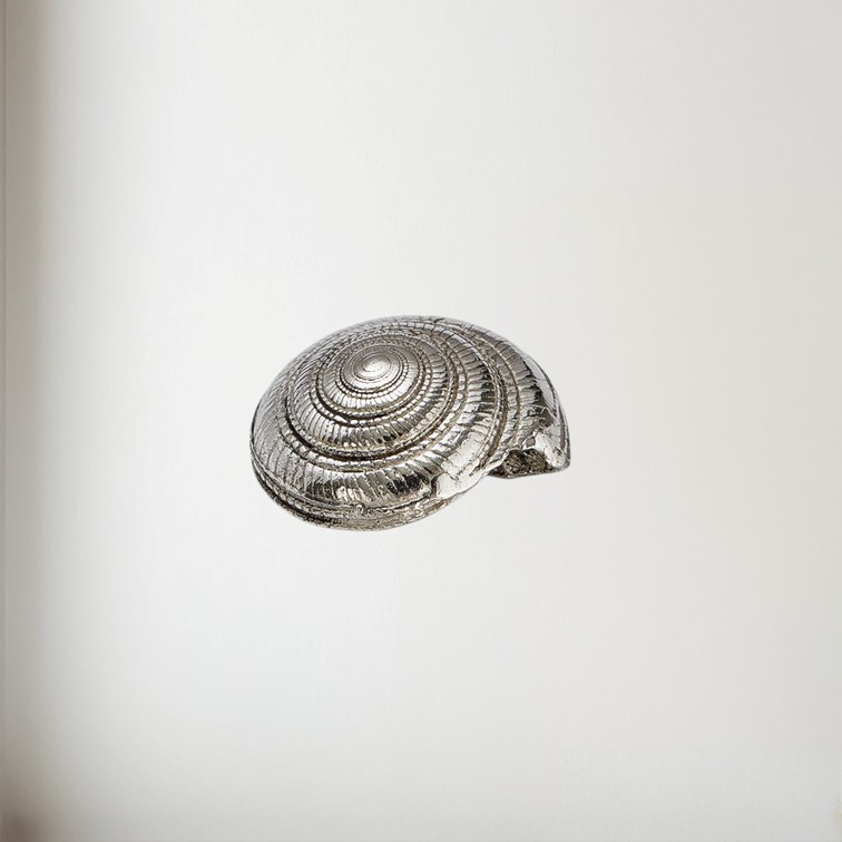Cast Pewter Large Flat Spiral Ornament