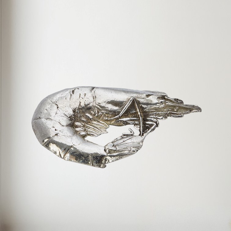 Cast Pewter Crevette Ornament
