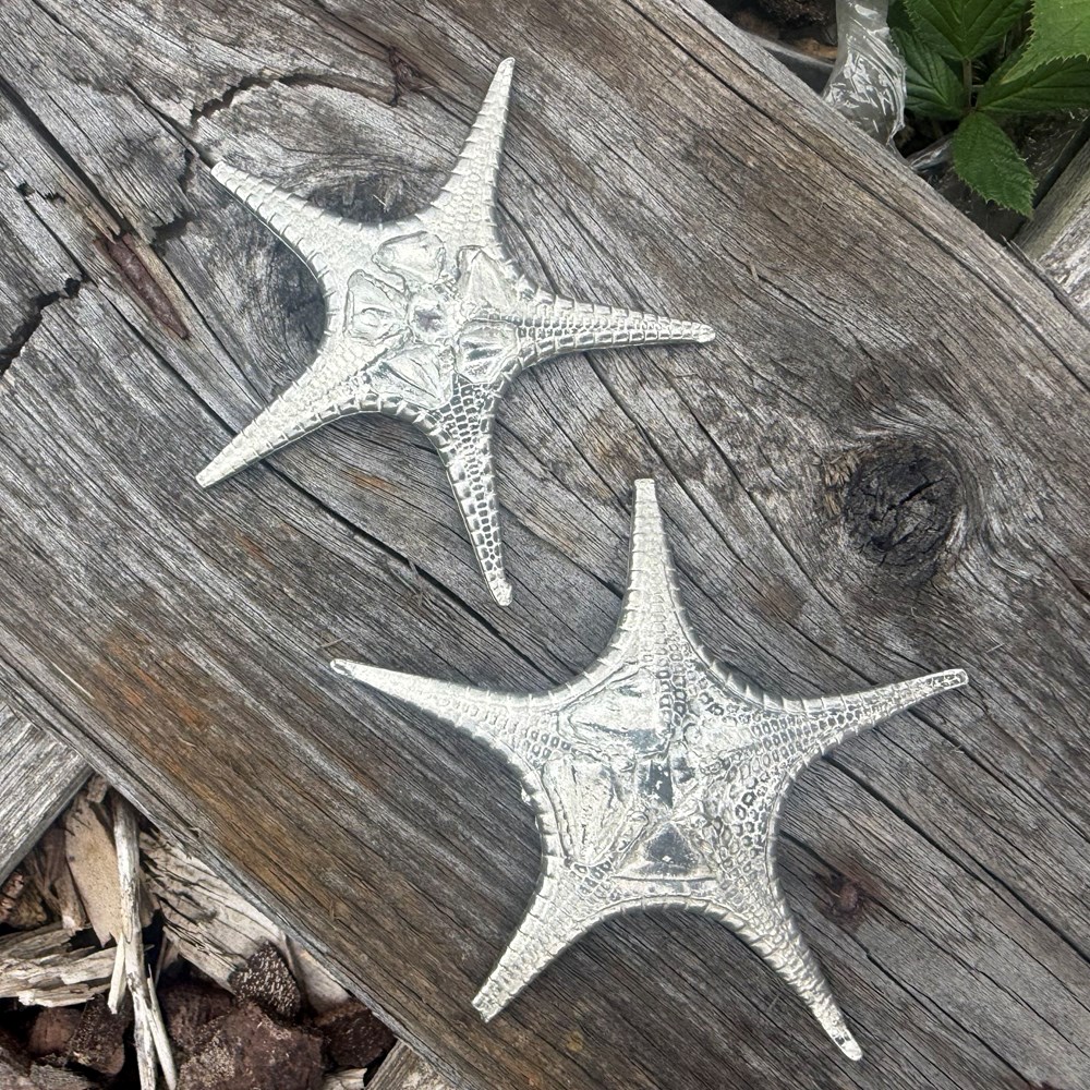 Cast Pewter Fancy Starfish Ornament