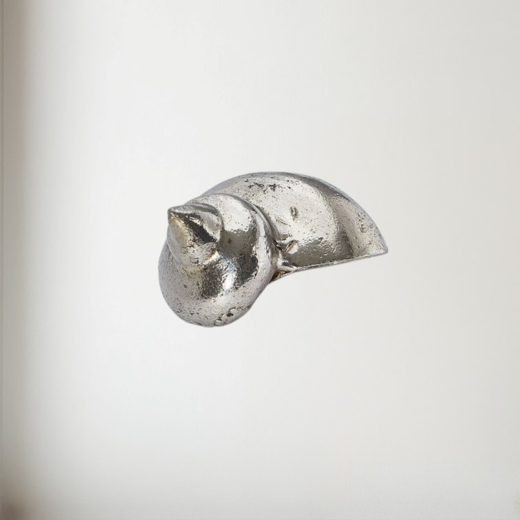 Cast Pewter Large Spiral Shell Ornament Cast Pewter Large Spiral Shell Ornament