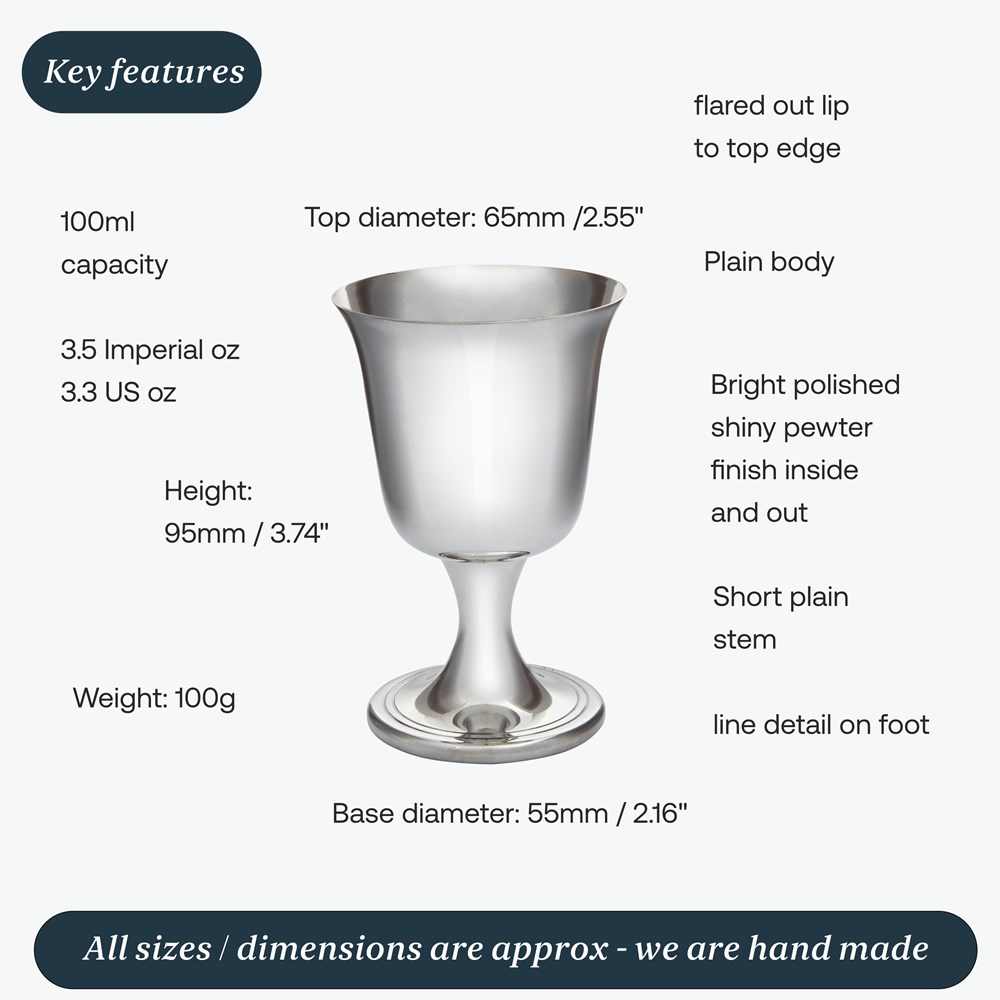 Small Bell Pewter Goblet Small Bell Pewter Goblet