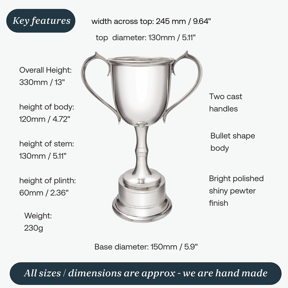 XXL Pewter Bullet Trophy