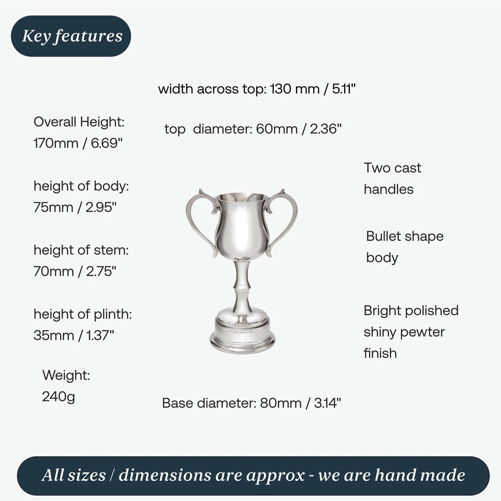 Small Georgian Pewter Trophy