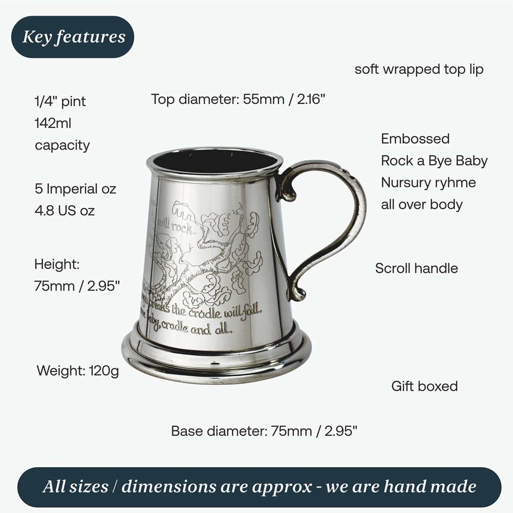 Rock A Bye Baby Quarter Pint Baby Mug