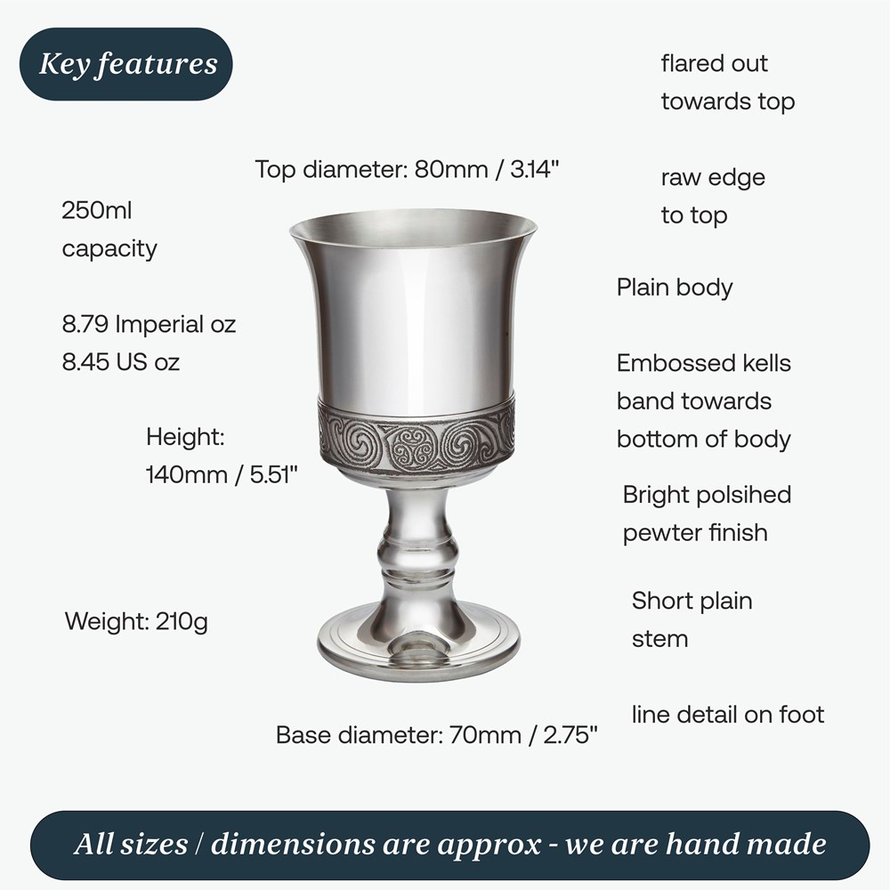 Kells Pewter Goblet Kells Pewter Goblet