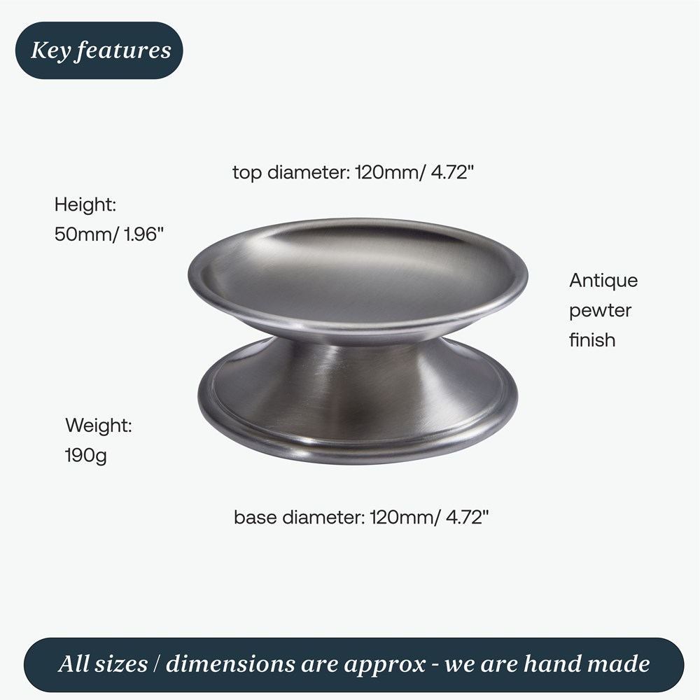 Medieval Antique Finish Pewter Candle Holder Medieval Antique Finish Pewter Candle Holder